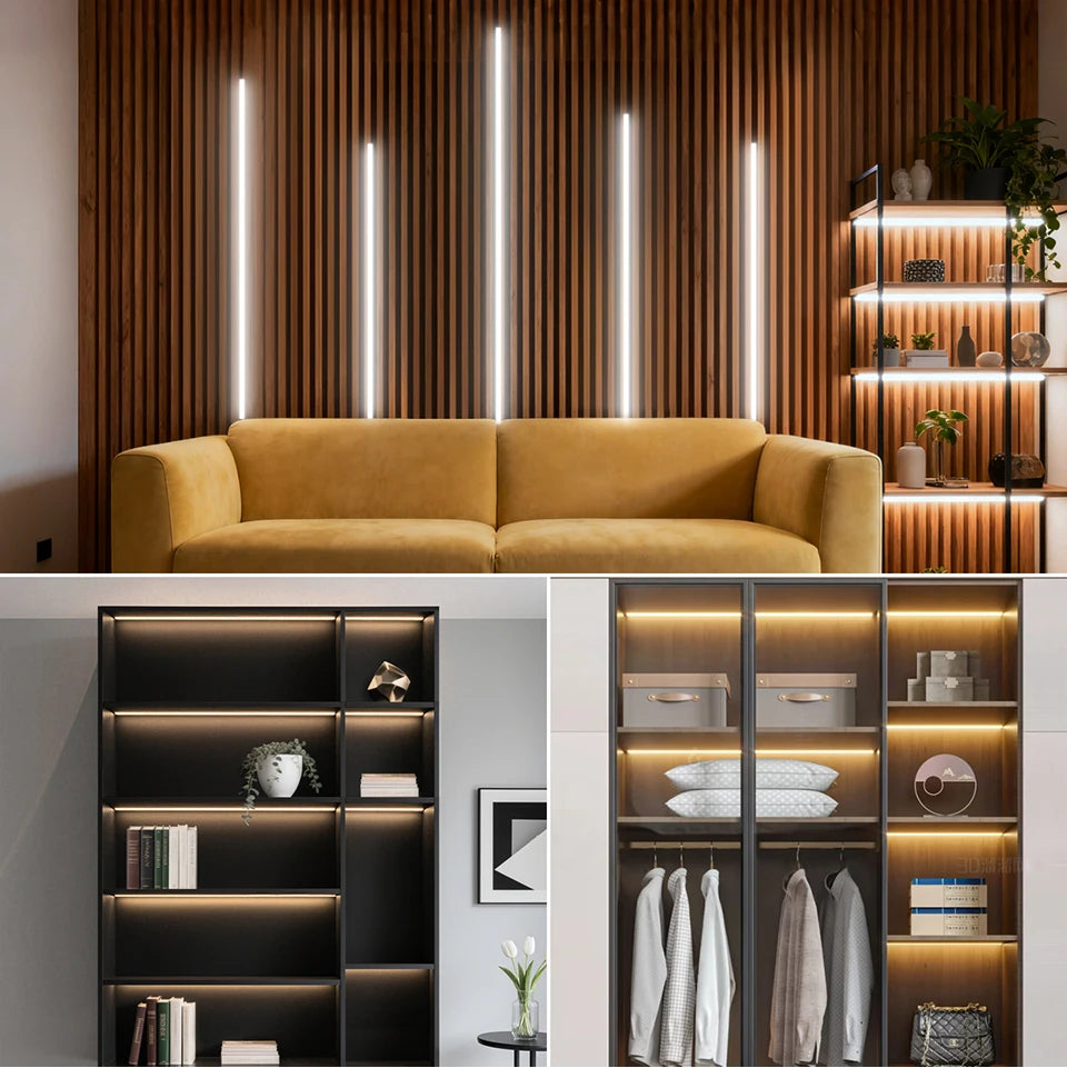 Neon Cob LED Strip Lights with Penetrable Wood Hand Sweep Touch