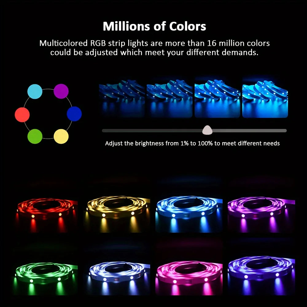 USB LED Strip Light APP Control IR Bluetooth Tape