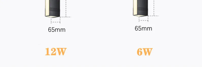 LED Outdoor Wall Light IP65 Waterproof Garden Light