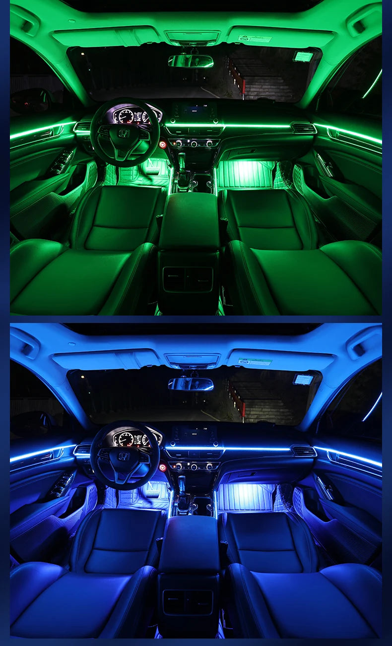 Ambient Light For Car Interior 64 Color Breathe Dashboard