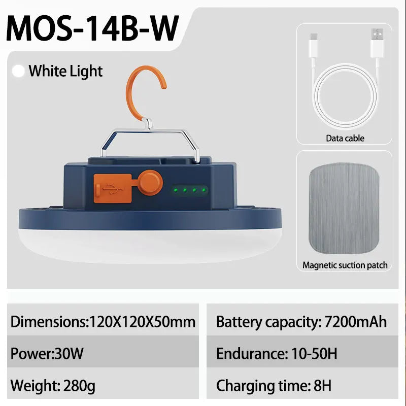 MOSLIGHTING Outdoor Camping Lantern Portable Rechargeable