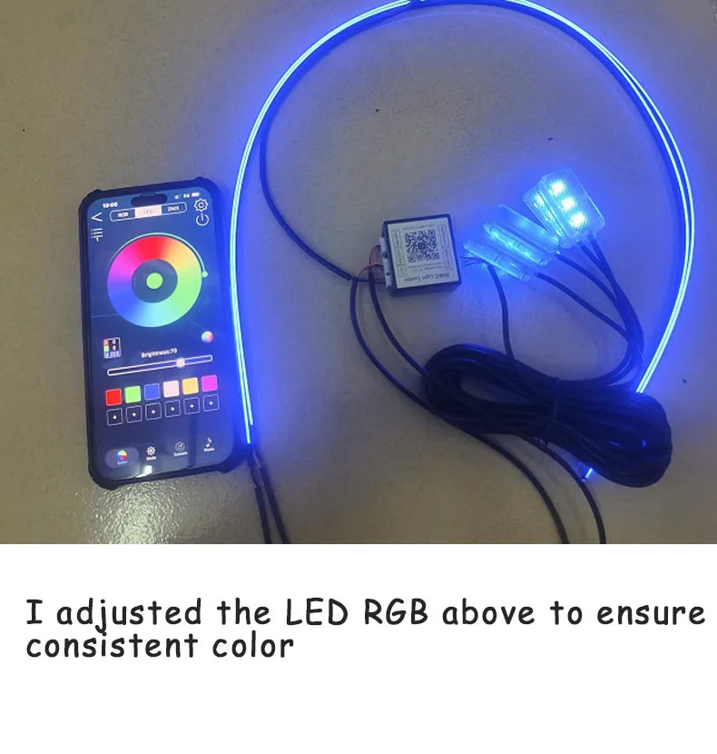 18 in 1 Led Car Ambient Lights 213 64 Color RGB