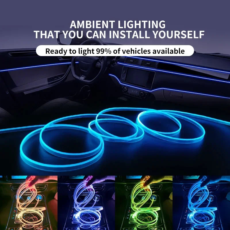 3M Car Interior Led Decorative Lamp EL Wiring