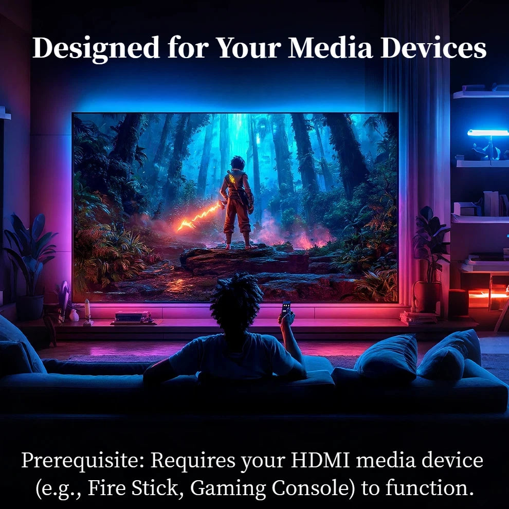Led Display Hadm LED HDMI Sync TV Backlight with Dynamic Ambiance Lighting – Led Strips Room