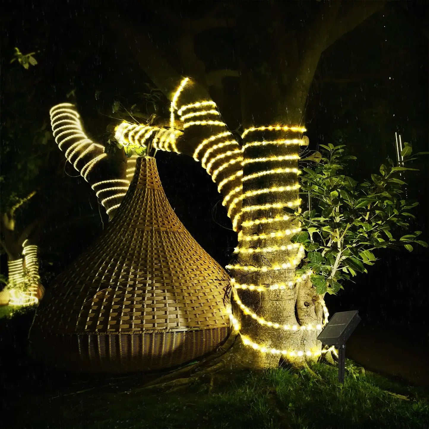 300LED Solar Rope Strip Light Outdoor Fairy Light Strings
