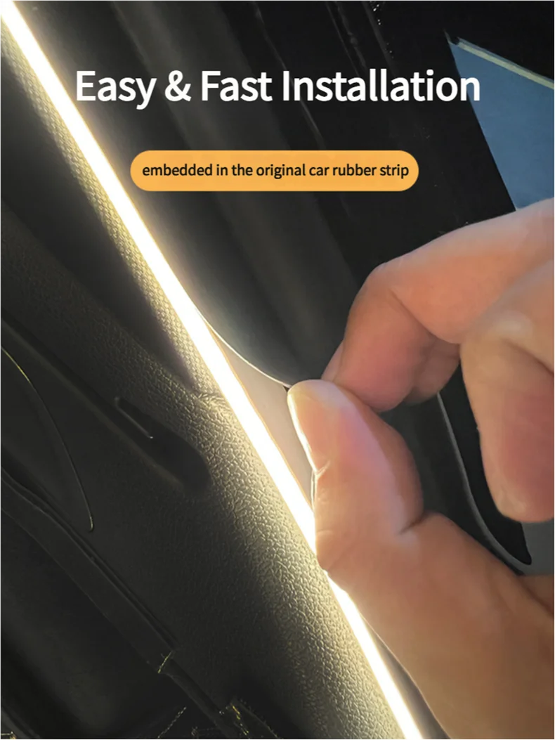 Car Trunk Led Light Hidden Flexible Light Strip