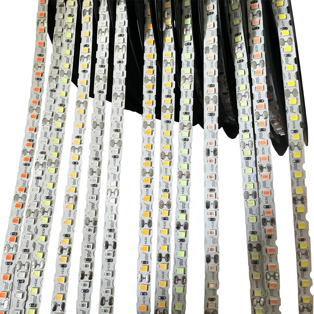 DC5V S Shape 2835 SMD LED Strip 6mm Width Bendable String Light