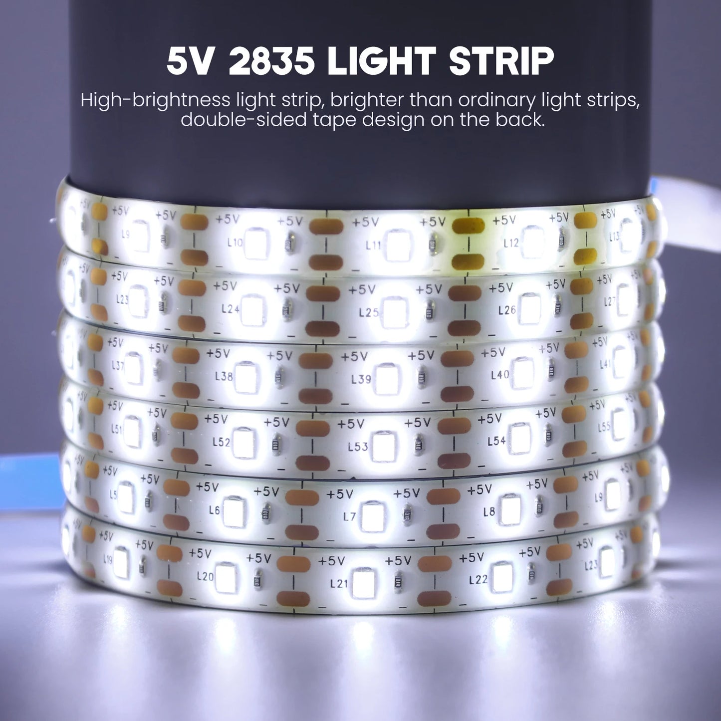 LED Strip Light USB 60Leds/m Flexible Led Tape for Room Decor