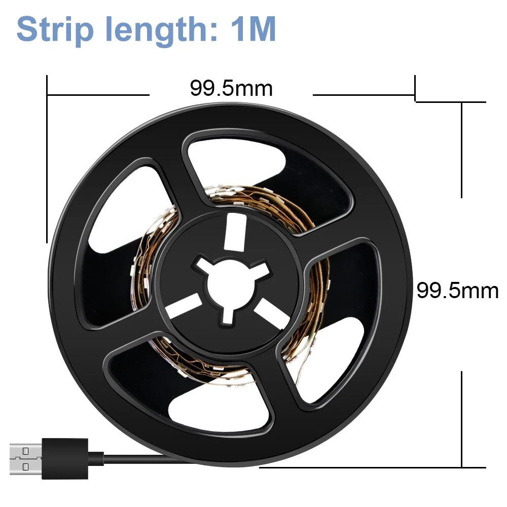 USB Strip Light LED Flexible Lamp Ribbon Diode Tape Lights