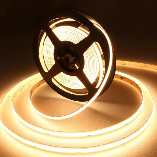 24V 12V COB LED Strip Light 8mm 320LEDs/M High Density