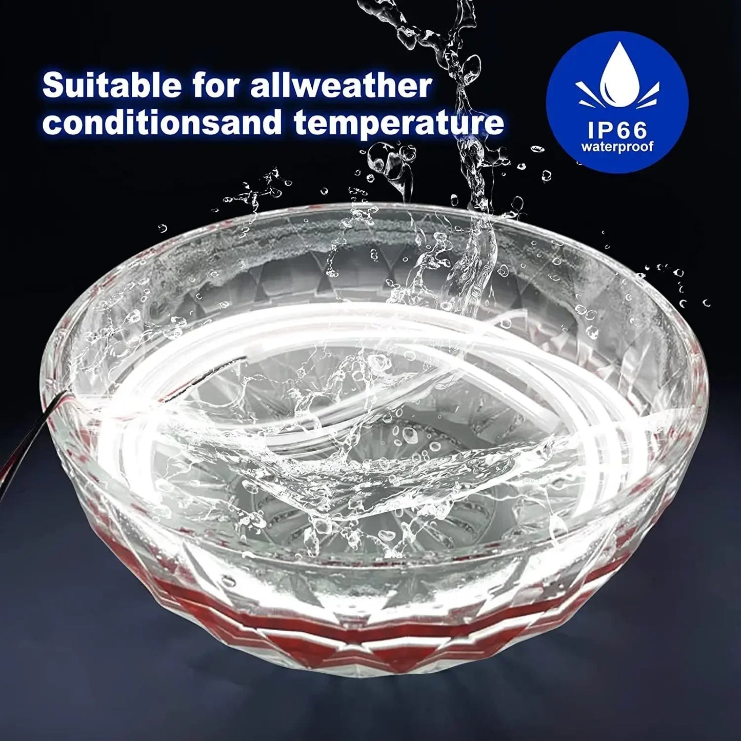 LED Yellow White Car Daytime Running Light Strip