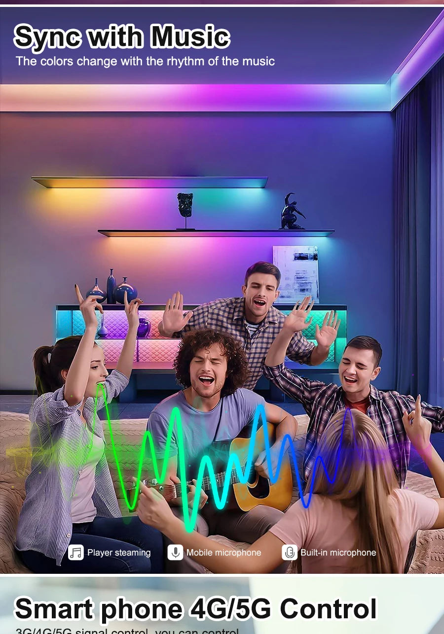 Tuya Wifi RGB-IC COB LED Strip Dream RGB Color Smart Life