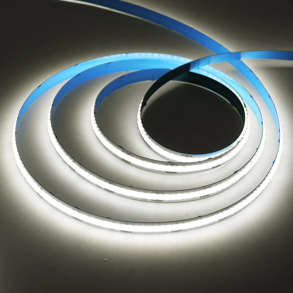 5V USB COB LED Strip Light 320LEDs Ribbon Tape Linear Lighting