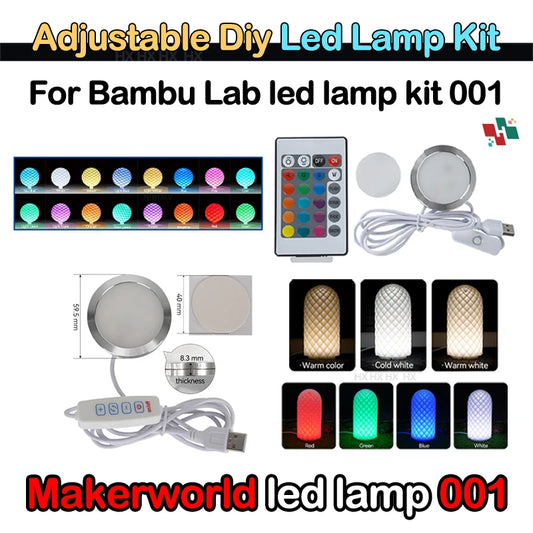 For Bambu Lab Led Lamp Kit Adjustable Light Kit Led Light Parts