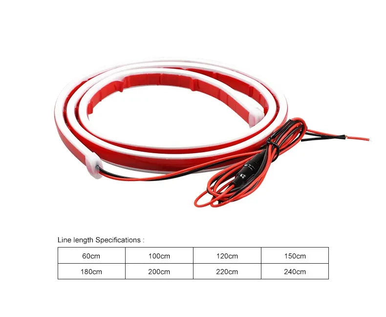 12V Scan Starting Led Car Hood Light Strip Decorative Strips Car