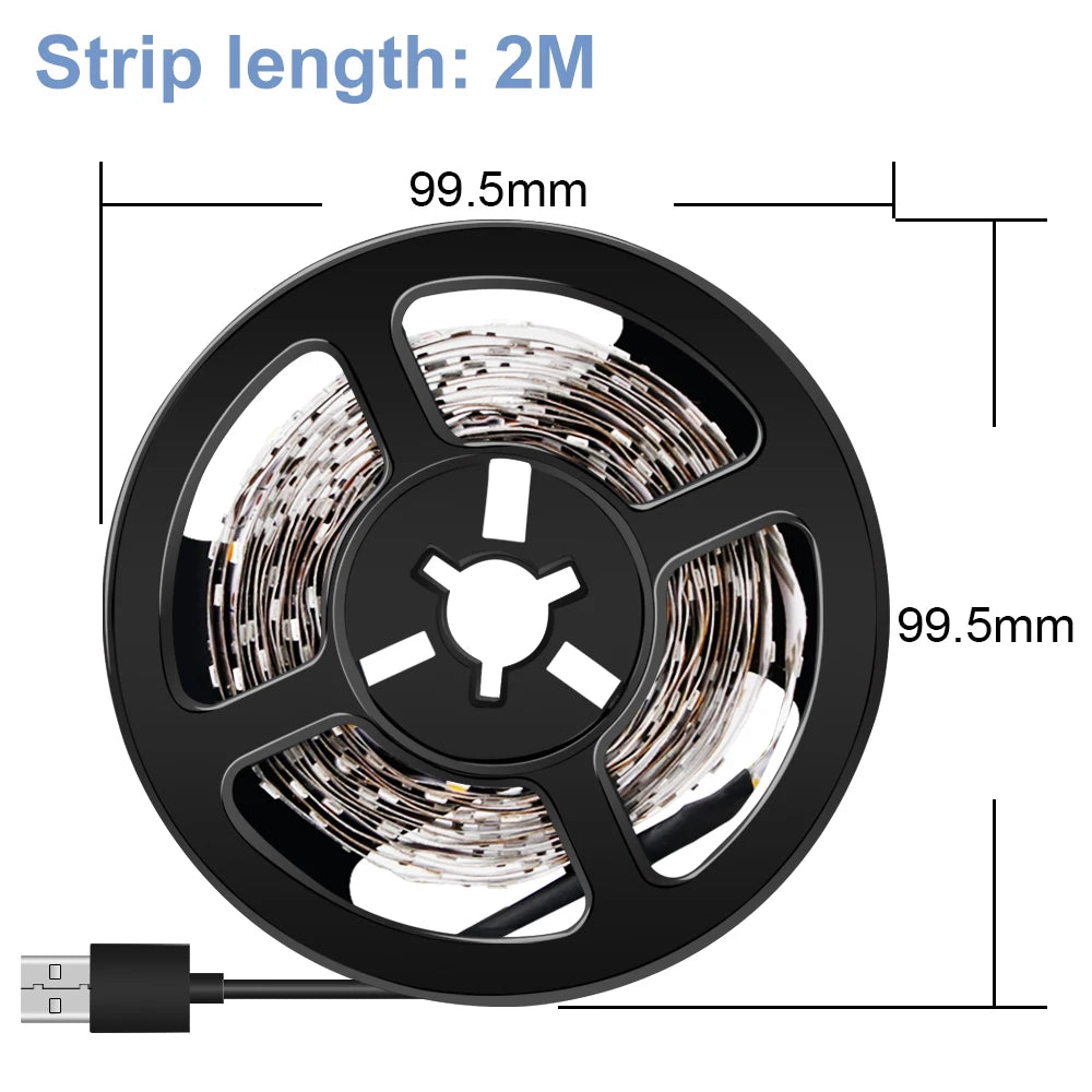 USB Strip Light LED Flexible Lamp Ribbon Diode Tape Lights