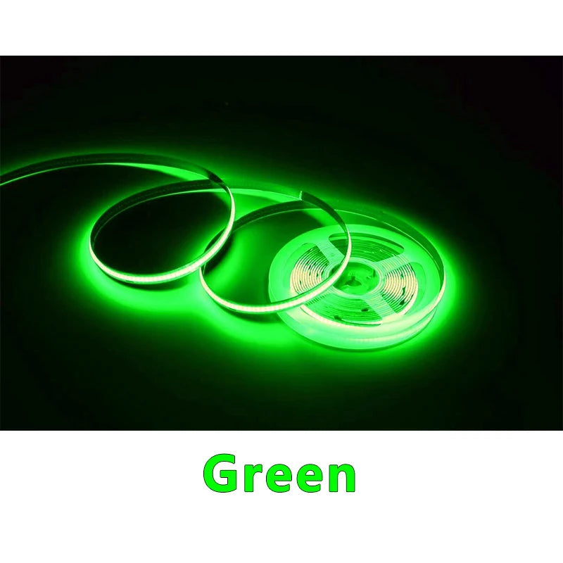 5/10m Super Bright FOB Single Color COB LED Strip Light Room Decor