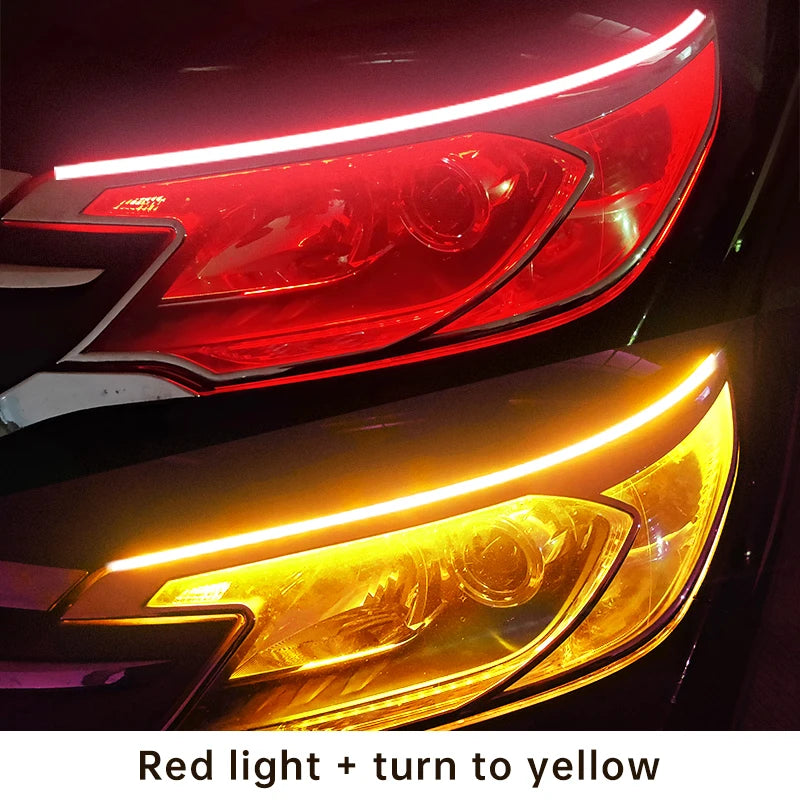 LED Car Daytime Running Lights Flexible Waterproof Strip