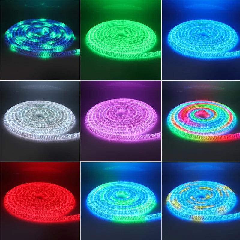360 Degree Round Reticulate Neon LED Strip with Remote Control