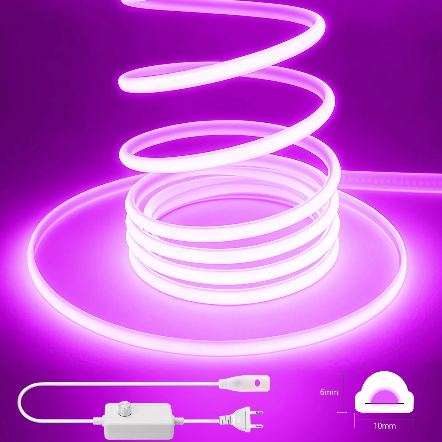 220V COB LED Light Strip IP65 Waterproof Ribbon Tape