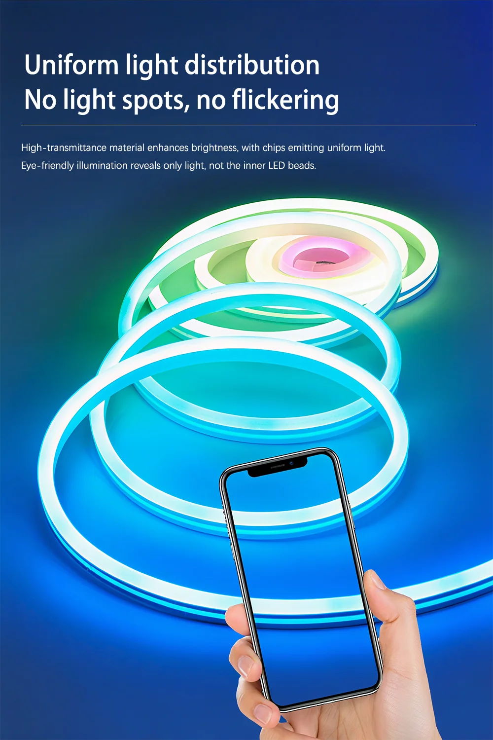 Tuya Wifi Plug RGBIC LED Neon Strip Lights Decoration Lighting