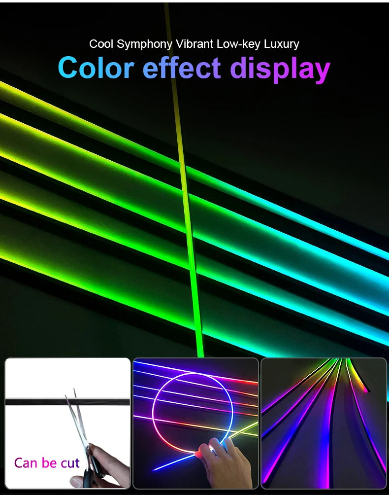 RGB Symphony Car Atmosphere Interior LED Acrylic Guide
