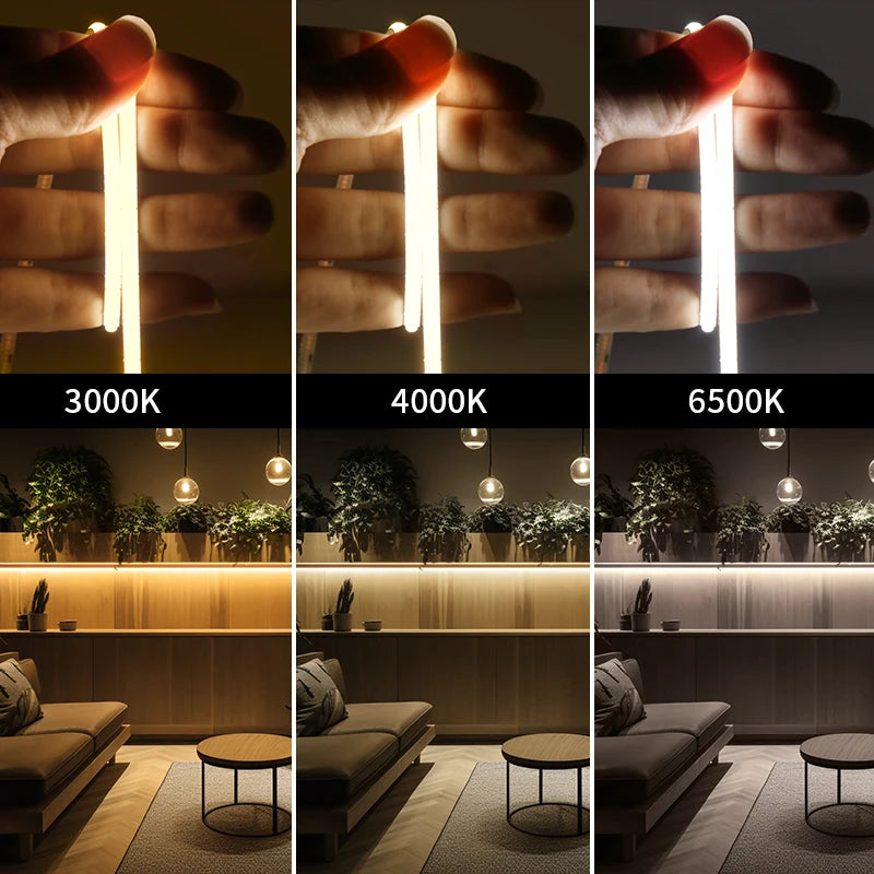 COB LED Strip Lights for Home Decor High Density