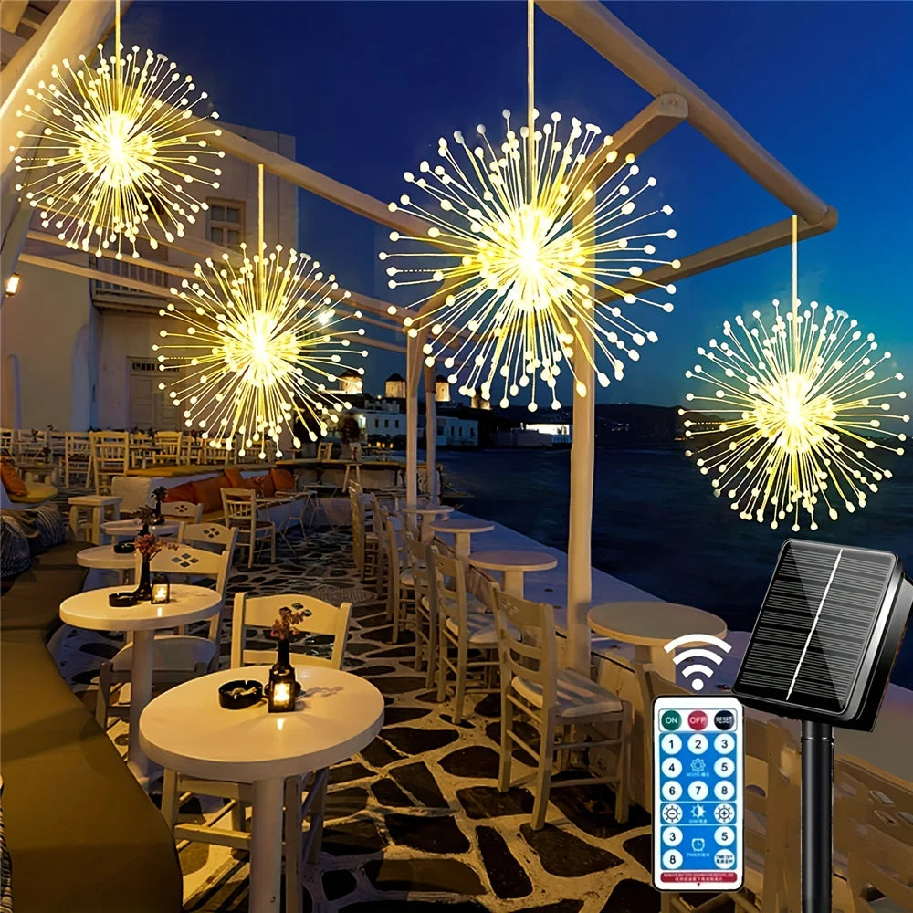 Suspended Solar Firework Light 360/480 Led Star Burst Light