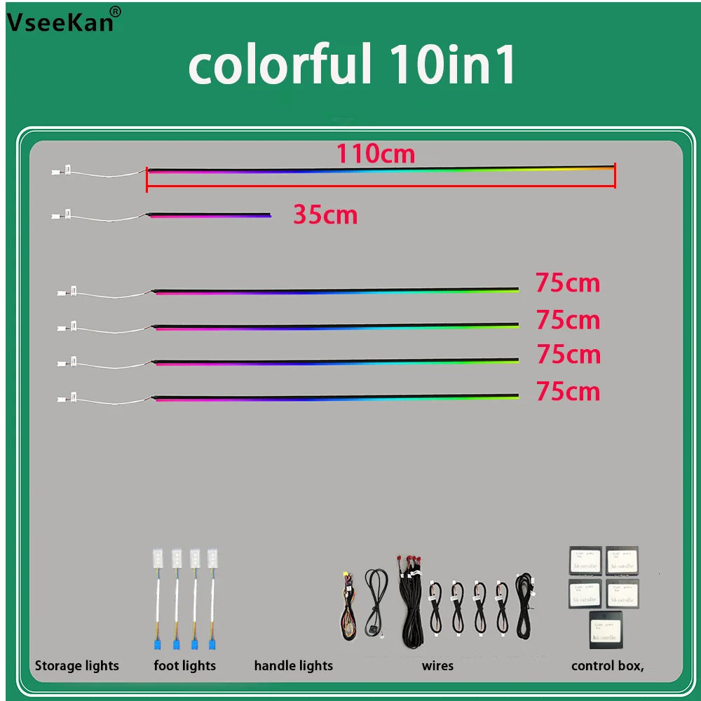 Car Ambient Light 24in1 22in1 18in1Dual Zone Symphony