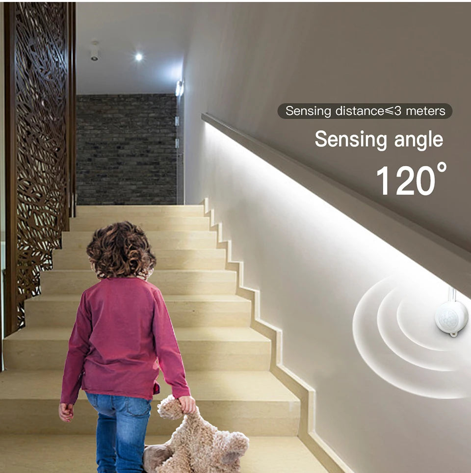 USB COB Neon LED Strip Light with PIR Motion Sensor IP65