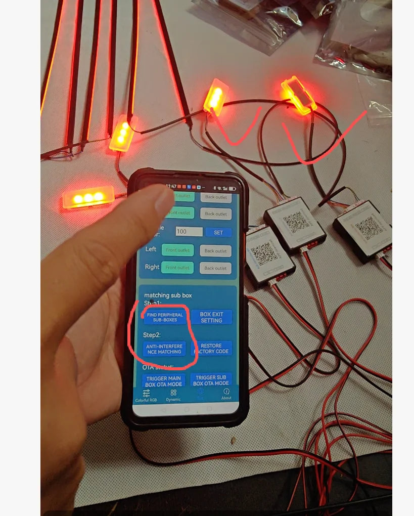 Led Car Ambient Lights RGB 213 64 Color Acrylic Strips