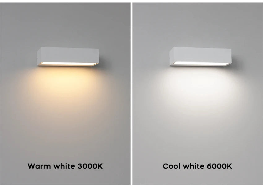 Modern Led Waterproof Outdoor Up Down Wall Lamp