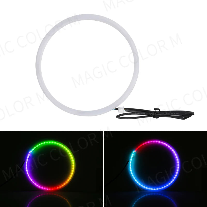 18 in 1 Car Ambient Light 64 Color Acrylic Strips App Control