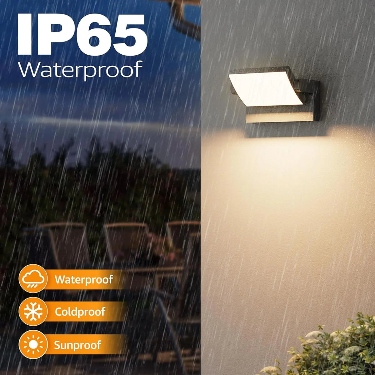 Motion Sensor Outdoor Wall Lamp IP65 Waterproof LED Porch