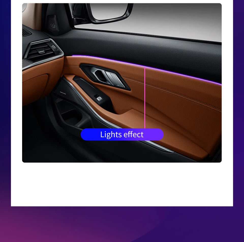 Led Car Ambient Lights RGB 213 64 Color Acrylic Strips