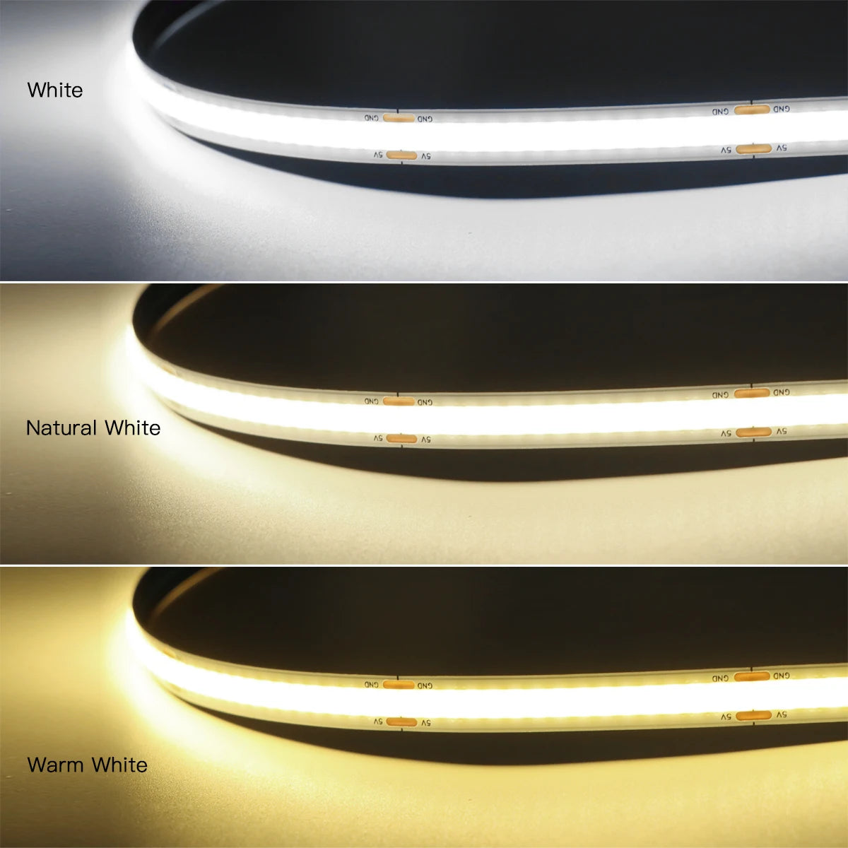 Super Bright USB COB LED Strip Light 320leds/m DC 5V