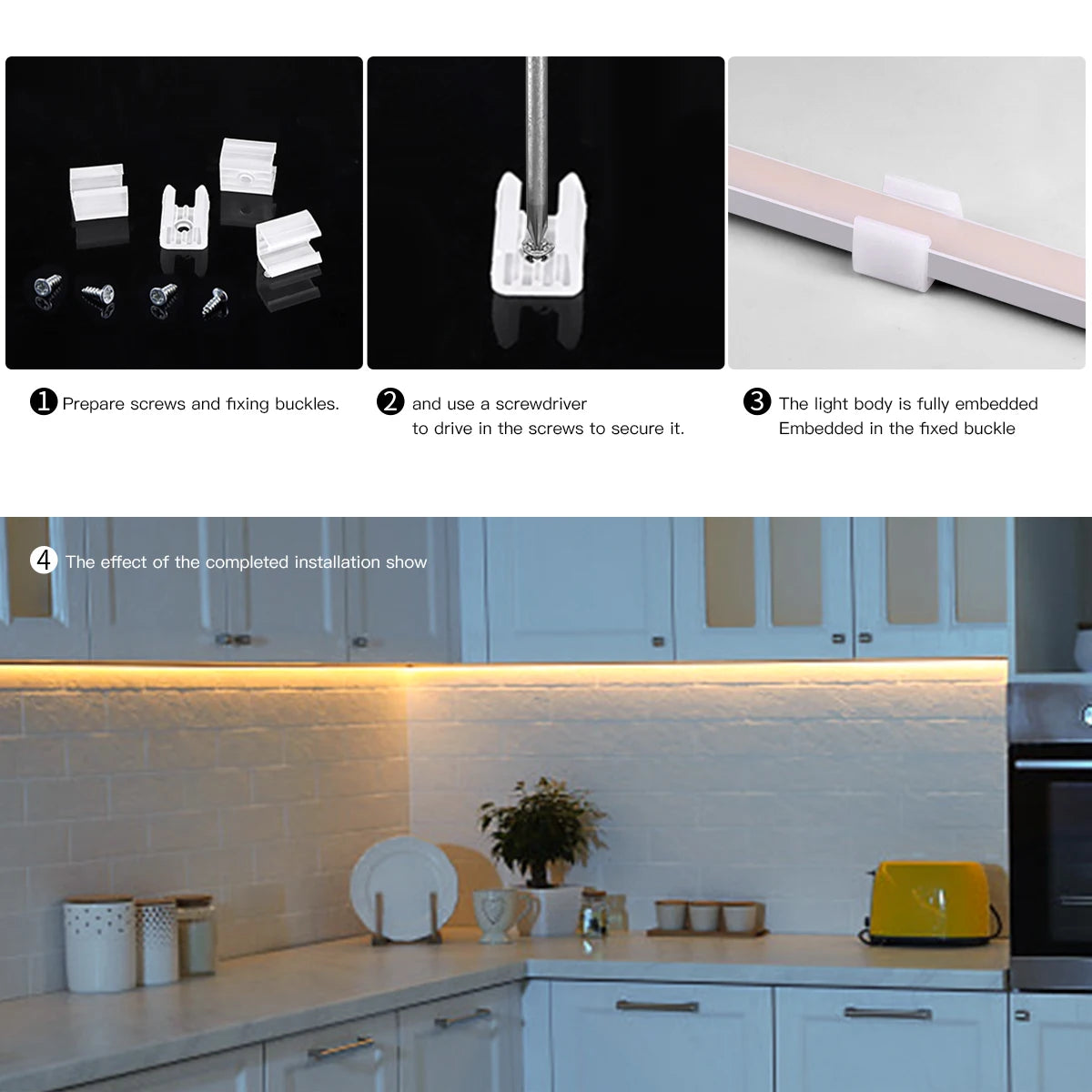 Smart PIR Motion Sensor Super Bright COB LED Strip Neon Light