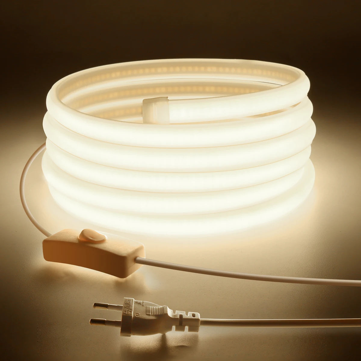High Bright COB LED Strip Light 220V 110V Neon Tape Lamp