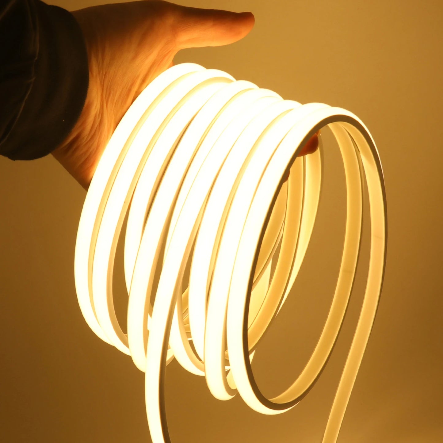 Waterproof COB LED Strip Light With EU Switch Plug