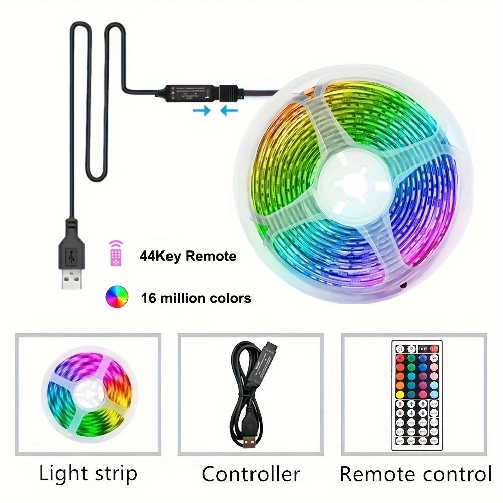 USB LED Strip Light APP Control IR Bluetooth Tape