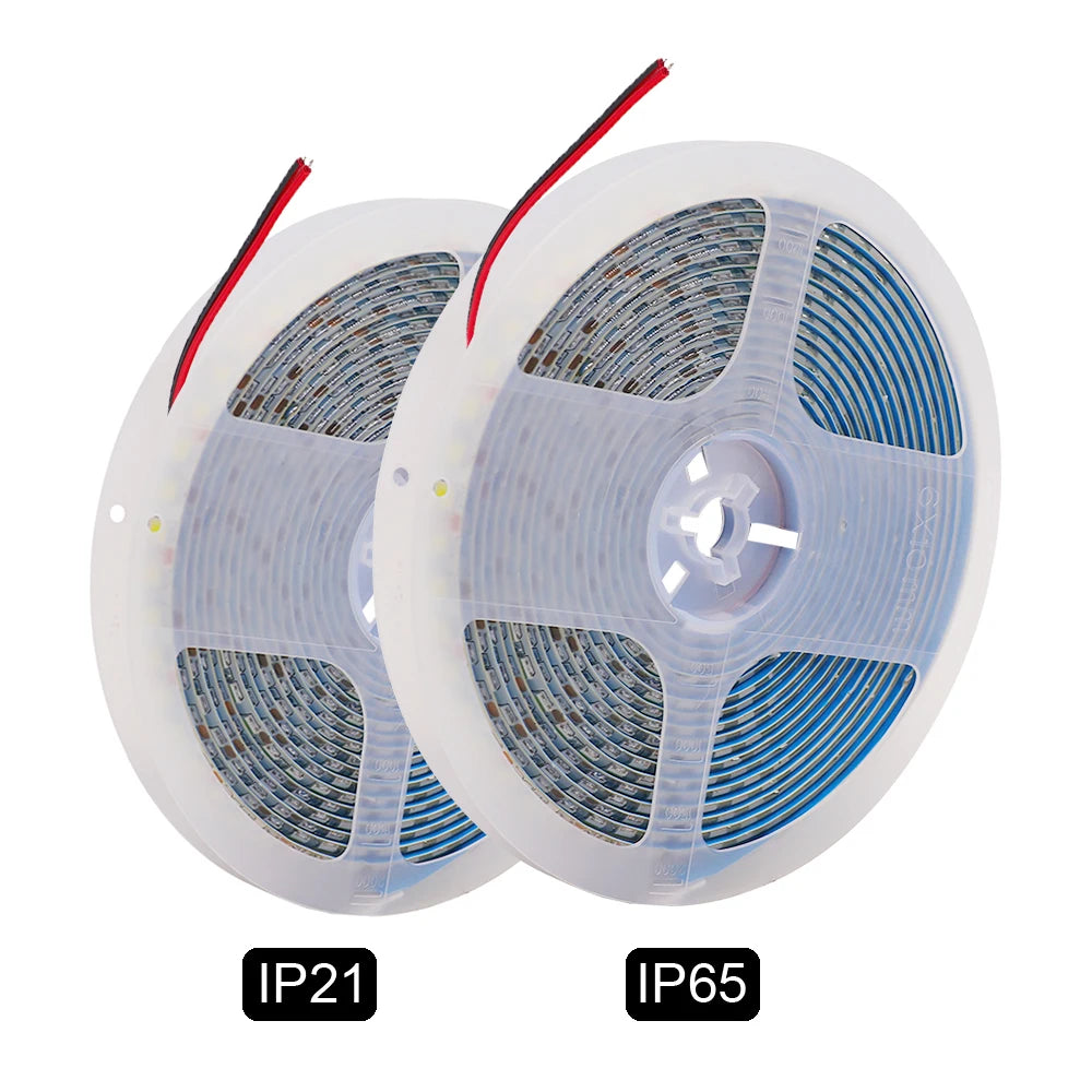 12V 5M LED Strip Light 5054 5050 2835 RGB SMD 120led 60LED Tape