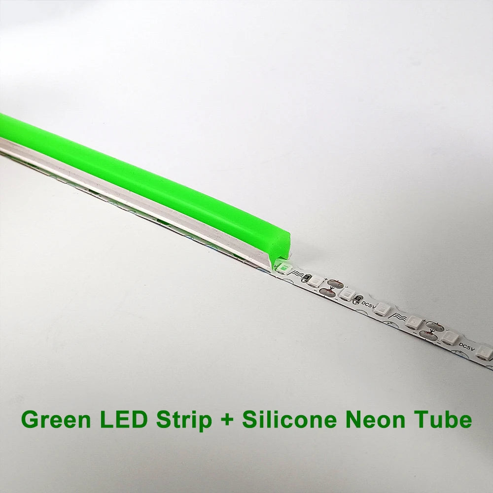 12 Colors DIY Neon Light DC5V S Shape LED Strip Lights