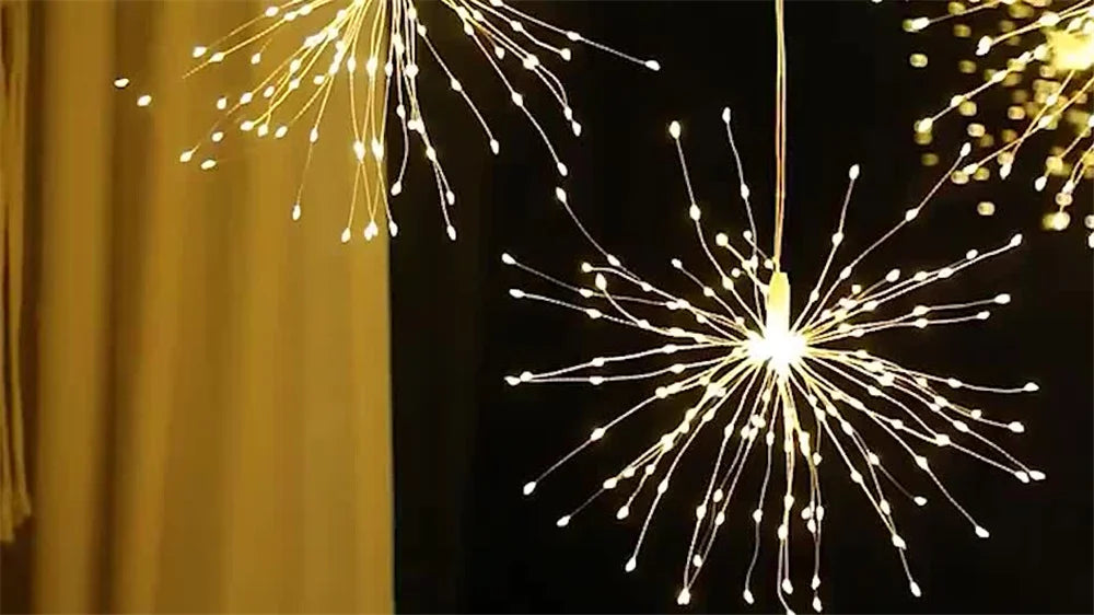 Suspended Solar Firework Light 360/480 Led Star Burst Light