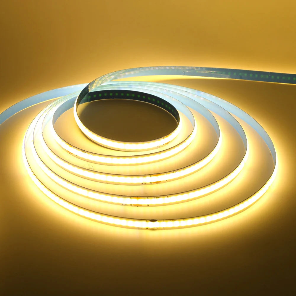 Led Strip COB 220V High Brightness Flexible Light Tape