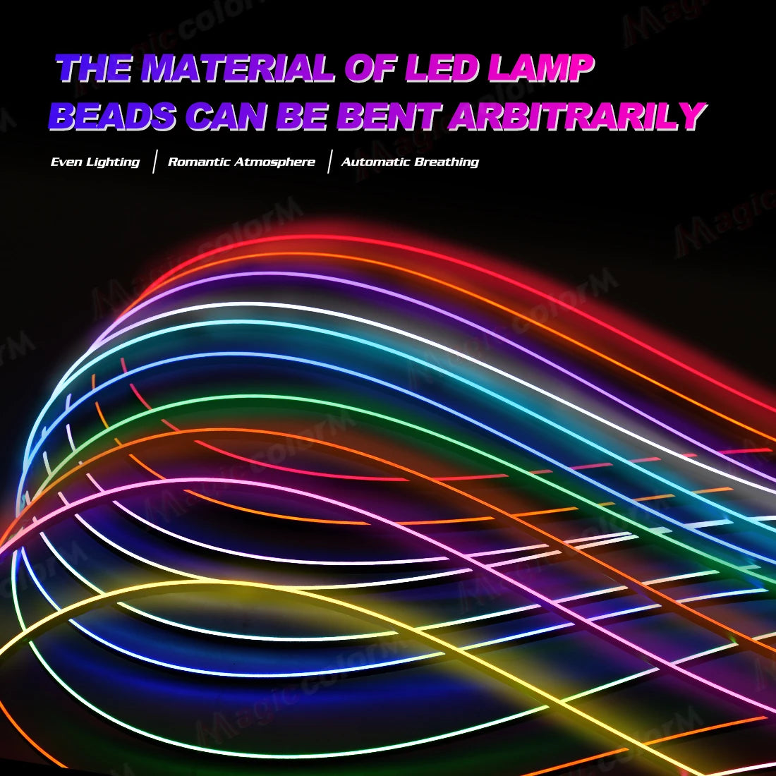 1.1M EL Wire Neon Ambient Light Car Interior Dashboard LED