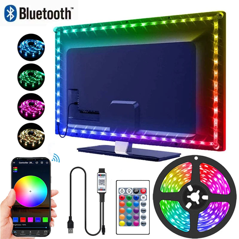 Smart Led Lights Strip TV Smart Bedroom Lighting Bluetooth