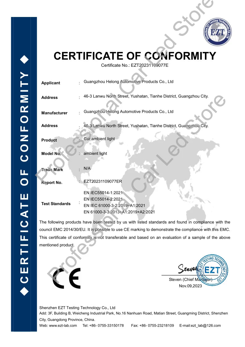 RGB Symphony Car Atmosphere Interior LED Acrylic Guide