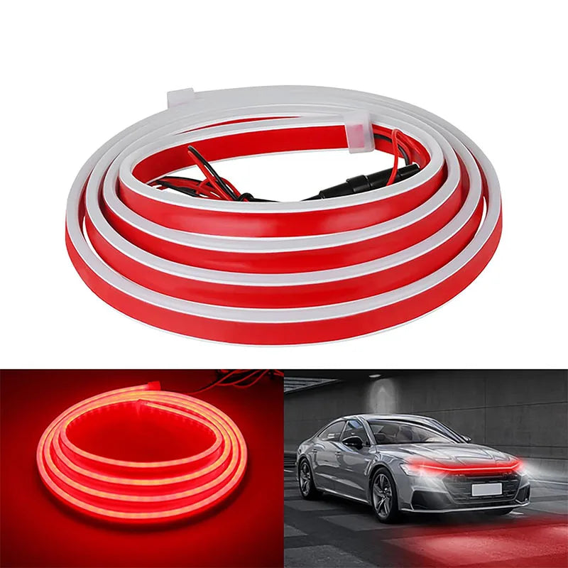 Daytime Running Lights LED Engine Hood Light Bar Kit