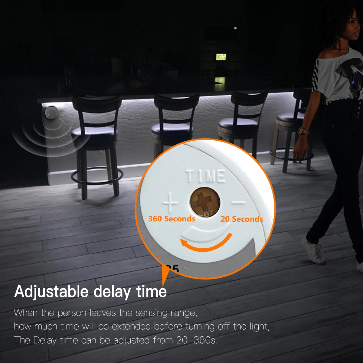 Smart PIR Motion Sensor Super Bright COB LED Strip Neon Light