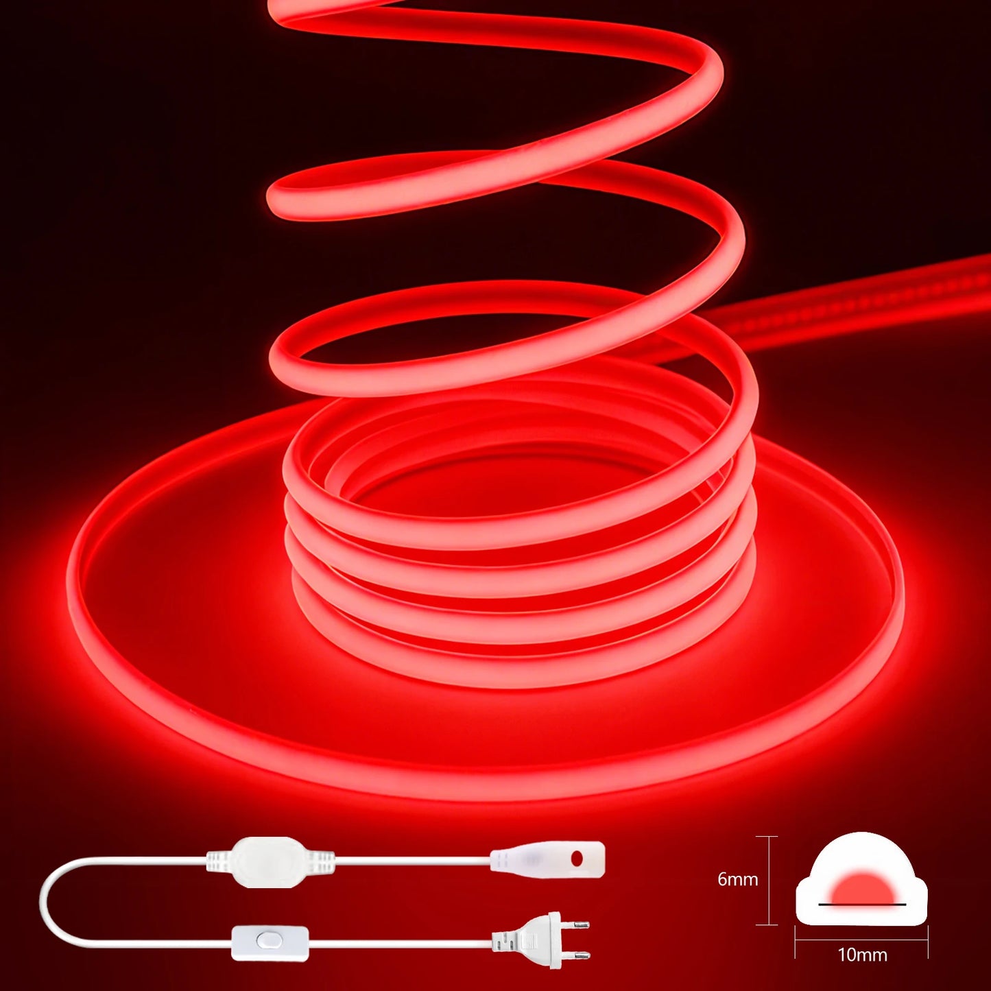 AC 220V COB LED Strip Flexible LED Tape Ribbon Rope